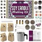DIY Gift Kits 49-Piece Soy Candle Making Kit | Makes 14 Candles | 3 Pure Essential Oils, Soy Wax, Pouring Pot & More | DIY Starter Kit | Scented Candles Making Supplies | Great Gift for Men & Women