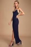 lulus navy blue dress (differs from stock photo) small