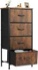 NEWBULIG Dresser for Bedroom with 4 Drawers Storage Tower Organizer Unit with Fabric Bins for Closet, Nursery, Living Room,Hallway,Easy Pull Handle, 4Draws, Rust