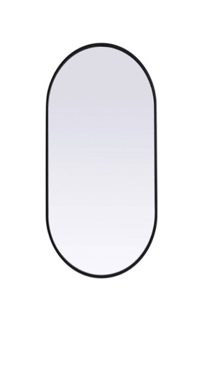 Elegant Lighting Asha 36" x 20" Modern Oval Bathroom Wall Mirror