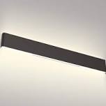 Aipsun 43.3in/40W LED Matte Black Modern Vanity Light Up and Down Wall Mount Light Indoor Wall Light for Bathroom Lighting Fixtures (Warm Light 3000K)
