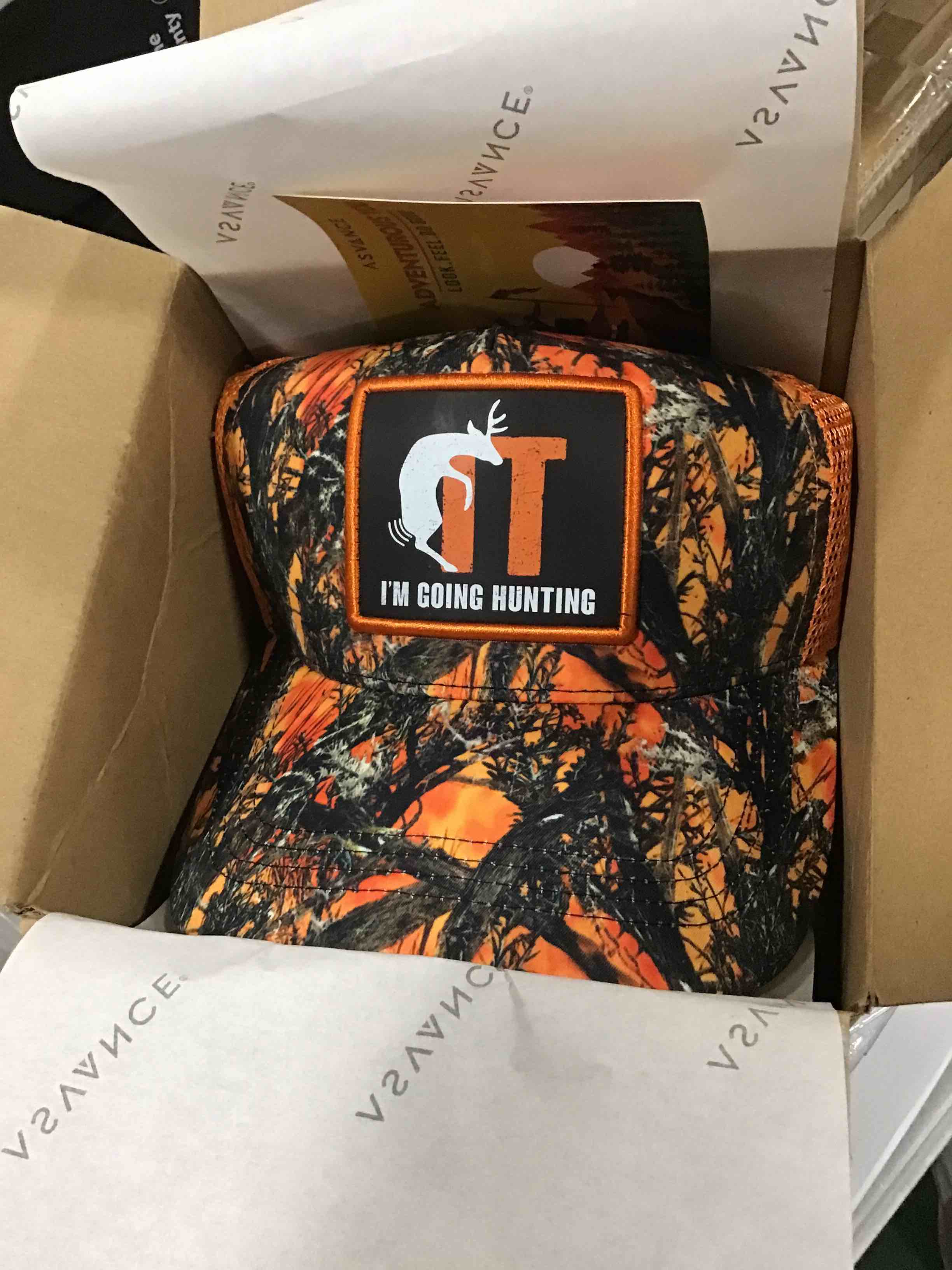 Asvance Trucker Hat - Mesh Back Baseball Cap for Mens - Premium Camo Funny Hunting Embroidered Hats - Gift for Dad One Size Brown