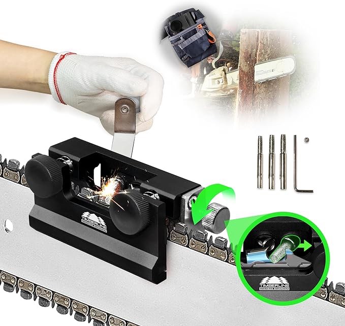 Timberline 2023 New Handheld Chainsaw Sharpener Tool (Black)