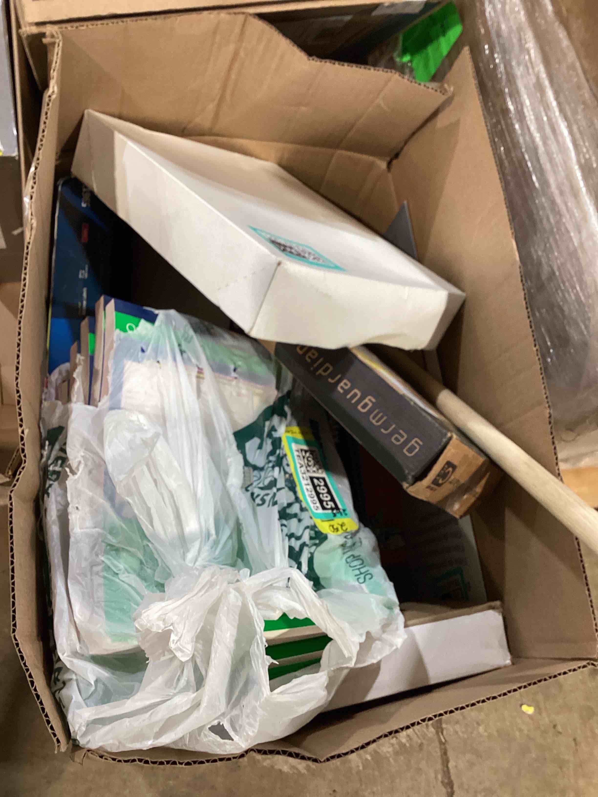 Condition photo showing Good Condition for assorted box lot of office supplies