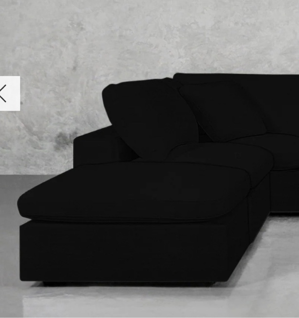 Right-Hand Facing (RHF) corner sectional sofa only, incomplete 