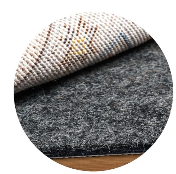 Felt and Natural Rubber Backing Rug Pads 1/4” Thick, 8 x 10 Ft Non Slip Carpet Gripper Keep Rugs in Place, Under Area Rug Protective Cushioned Pads, Carpet Runners, Hardwood Floors Protection