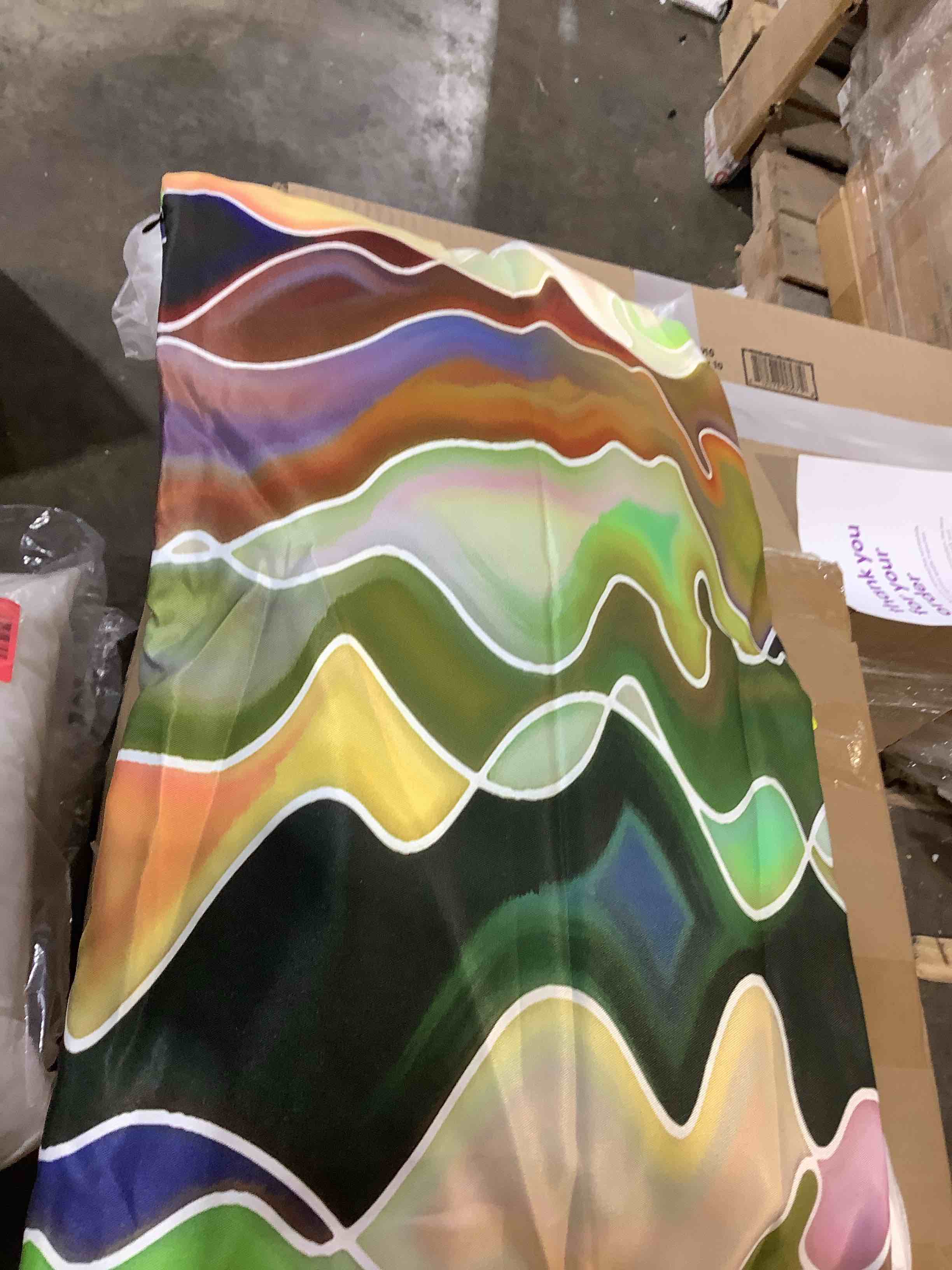 Abstract Rectangle Colorful Throw Pillow