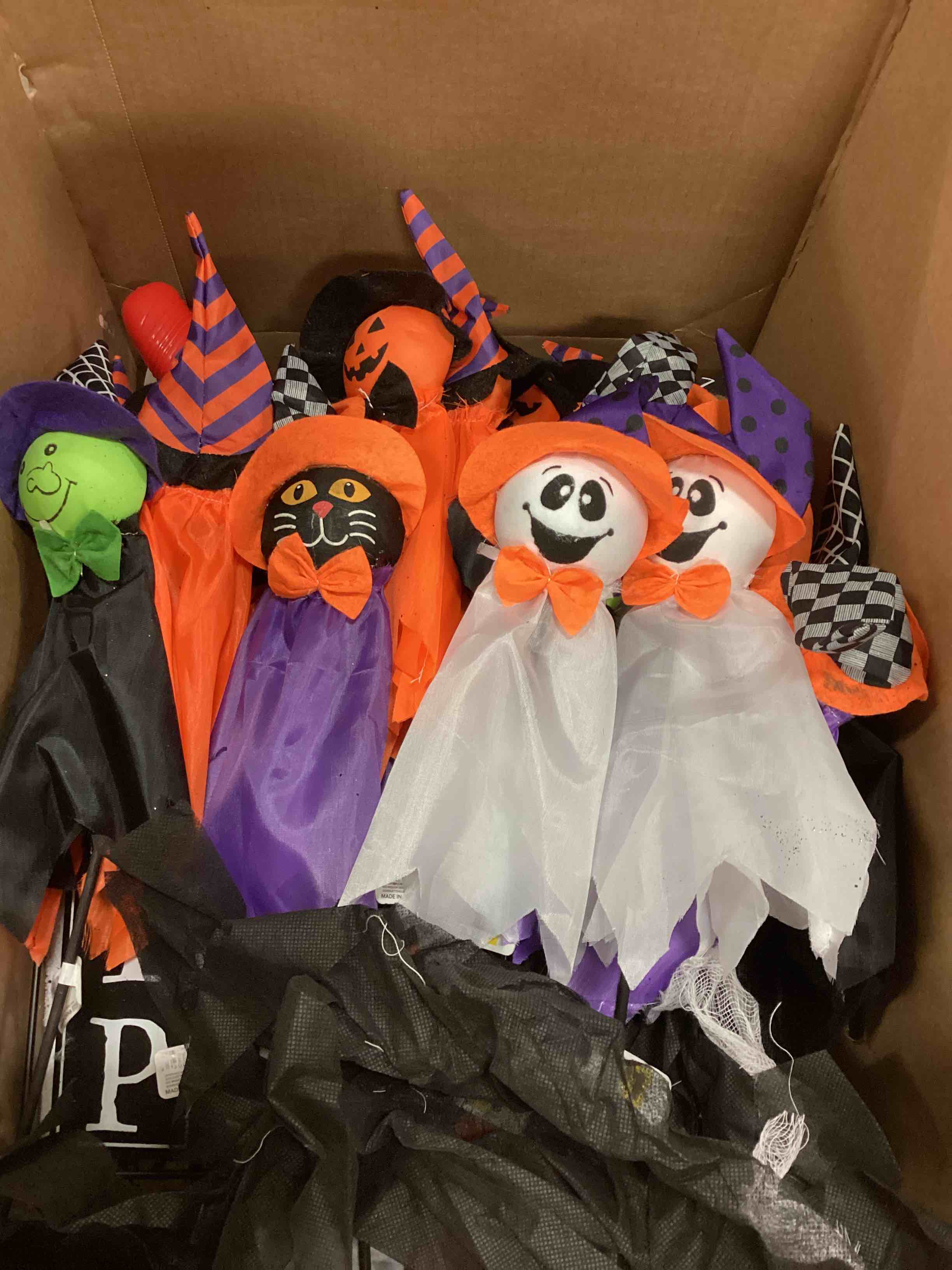 HALLOWEEN STAKES, HANGING DECOR, STICKER DOOR WINDOW CLINGS AND MORE