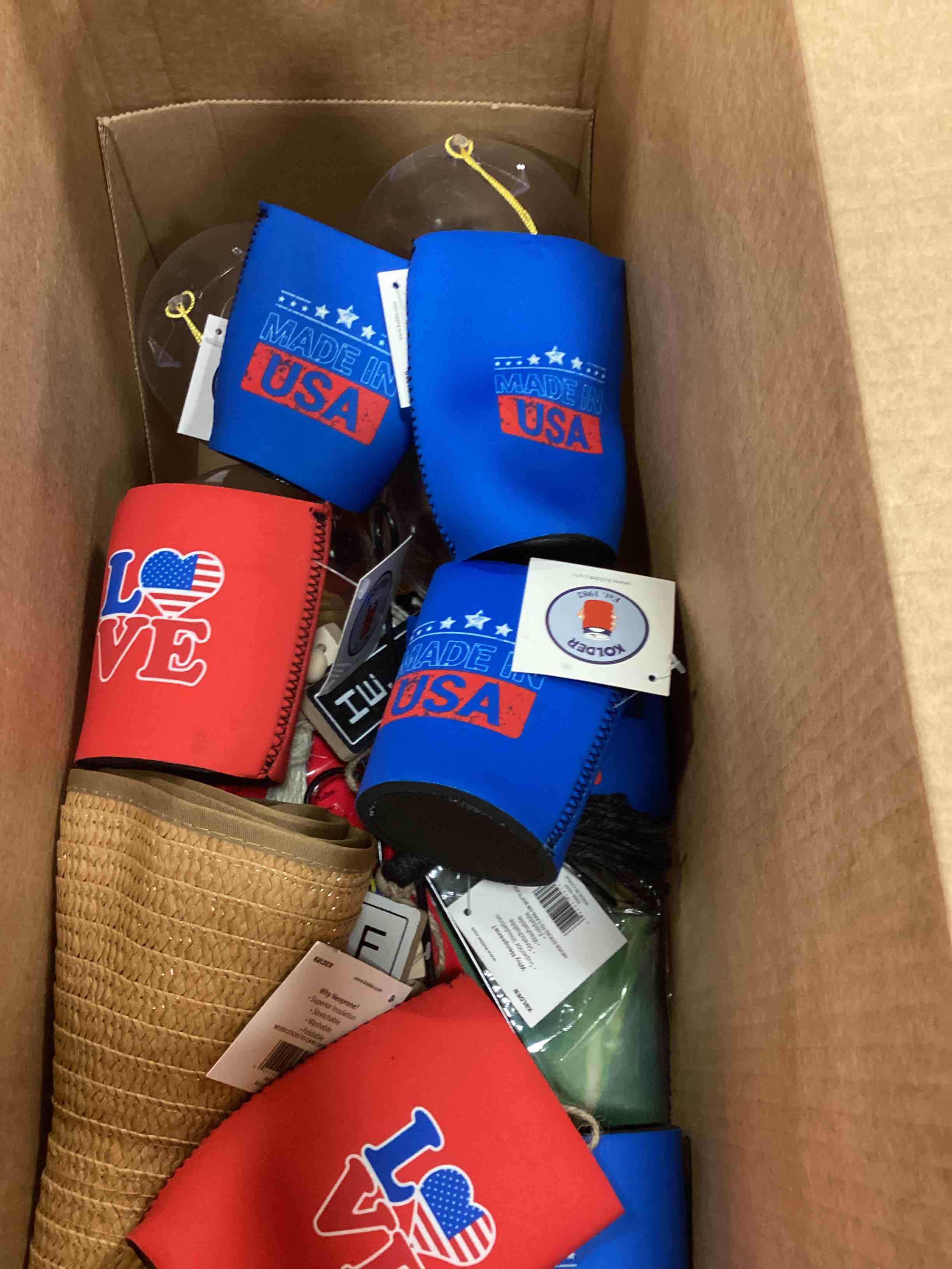 “MERICA” CAN AND BOTTLE SLEEVES, PATRIOTIC DECORATIONS, FEEDERS AND MUCH MORE