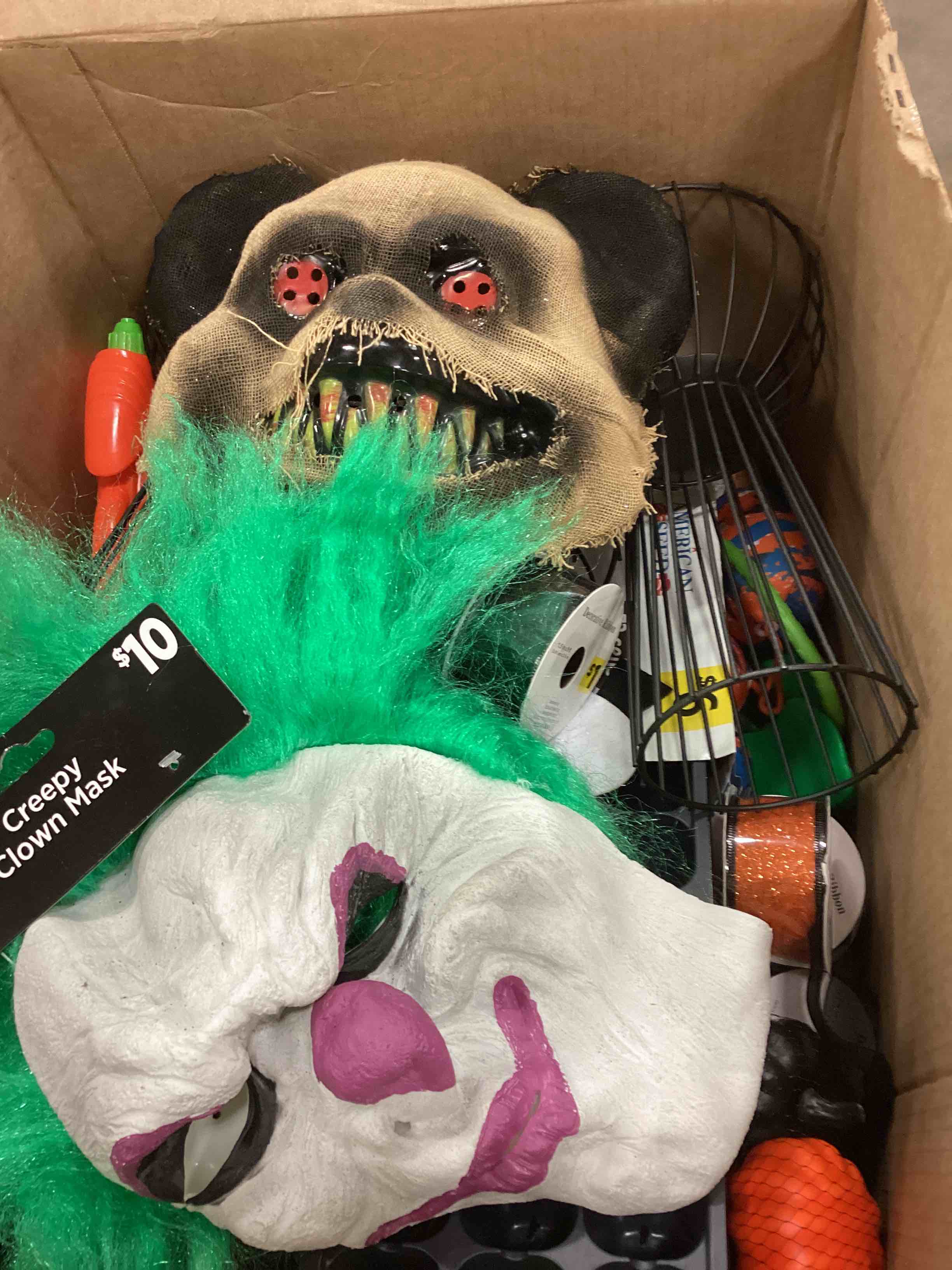 HALLOWEEN DECORATIONS, COSTUME MASK, RIBBON, WATER TOYS AND MUCH MORE