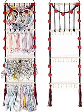 jontell Headband Holder Hair Bows Organizer For Baby Girls-5 Functional Areas with 30 Hooks-Baby Headband Hair Accessories Organizer For Baby Girls Bow Hanger Storage