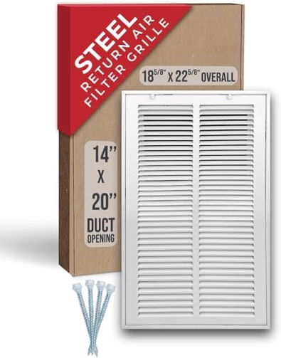 Hindus Steel Return Air Filter Grille 14”x 20”