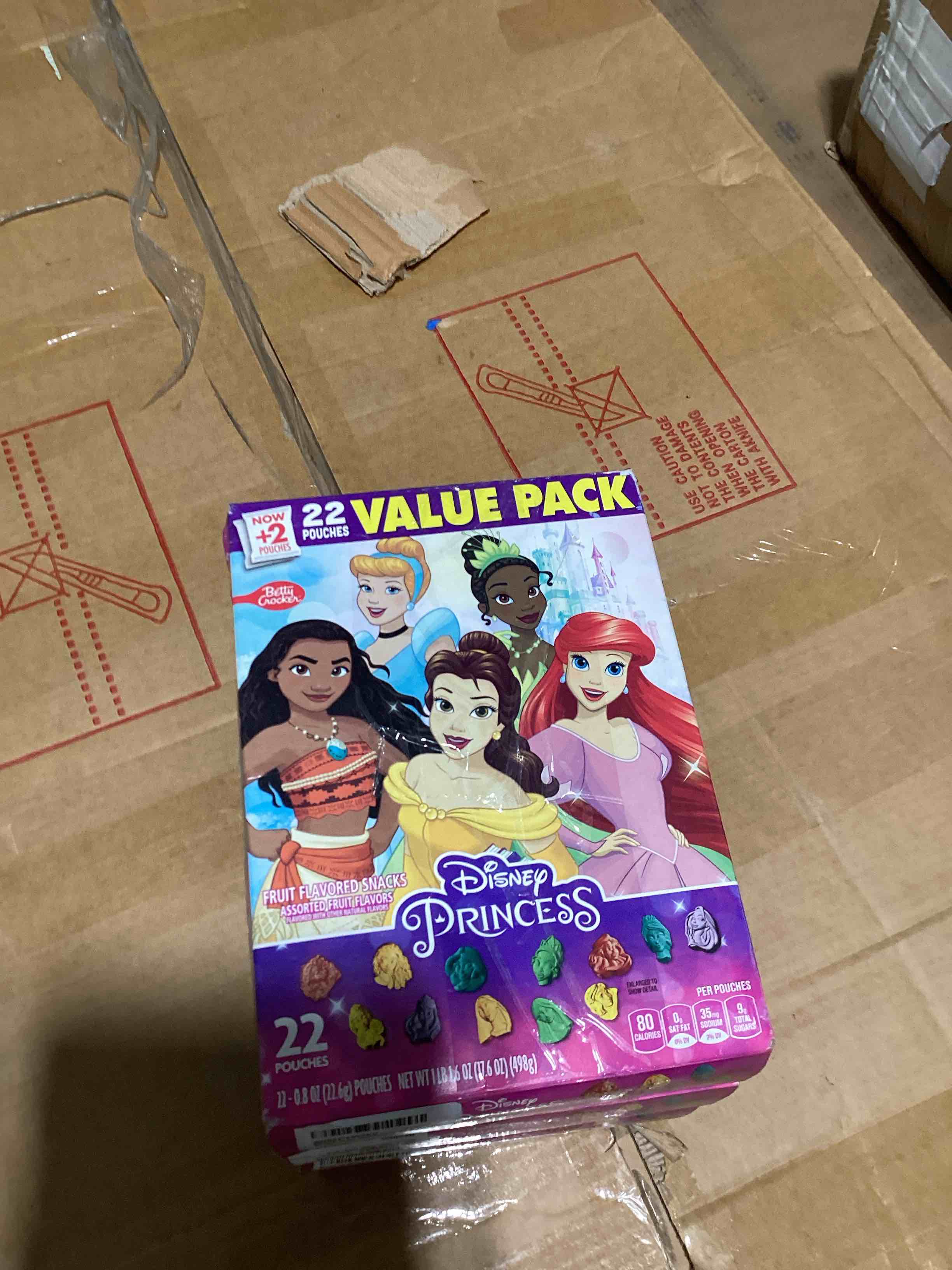 Disney Princess fruit flavored snacks