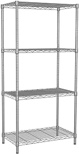 SINGAYE 4 Tier Shelf Adjustable Storage Shelf 350LBS Load Capacity Metal Storage Rack 17.32”L X 11.41”W X43.3” H