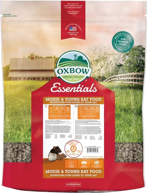 Oxbow Essentials Mouse & Young Rat Food  25 lbs.