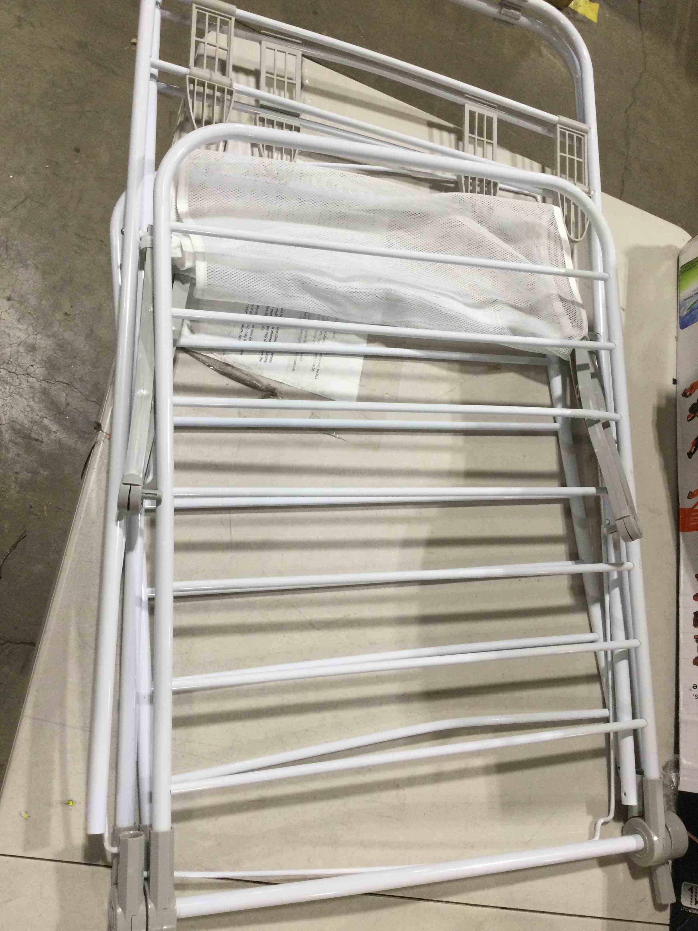 HoneyCanDo Heavy Duty Gullwing Drying Rack, White Metal