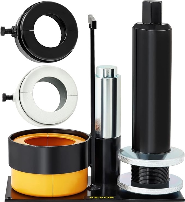 VEVOR Carrier & Pinion Bearing Puller, Compatible with Dana 30, 40, 60, 70, Ford 9" Bearings, Pinion Puller Tool with 2 Clamshells, 45# Steel Clamshell Carrier Bearing Puller for Auto Repair Group 2