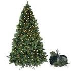 okicoler7.5ft Premium Spruce Artificial Holiday Christmas Tree for Home, Office, Party Decoration w/ 1188Branch Tips, Easy Assembly, Metal Hinges & Foldable Base…
