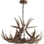 (incomplete) JONATHAN Y JYL6300A Eldora 30" Adjustable Resin Antler 5-Light LED Chandelier, Glam, Rustic,Cottage,Transitional, Dimmable Dining Room, Living Room, Kitchen, Foyer, Bedroom, Brown 30" Brown