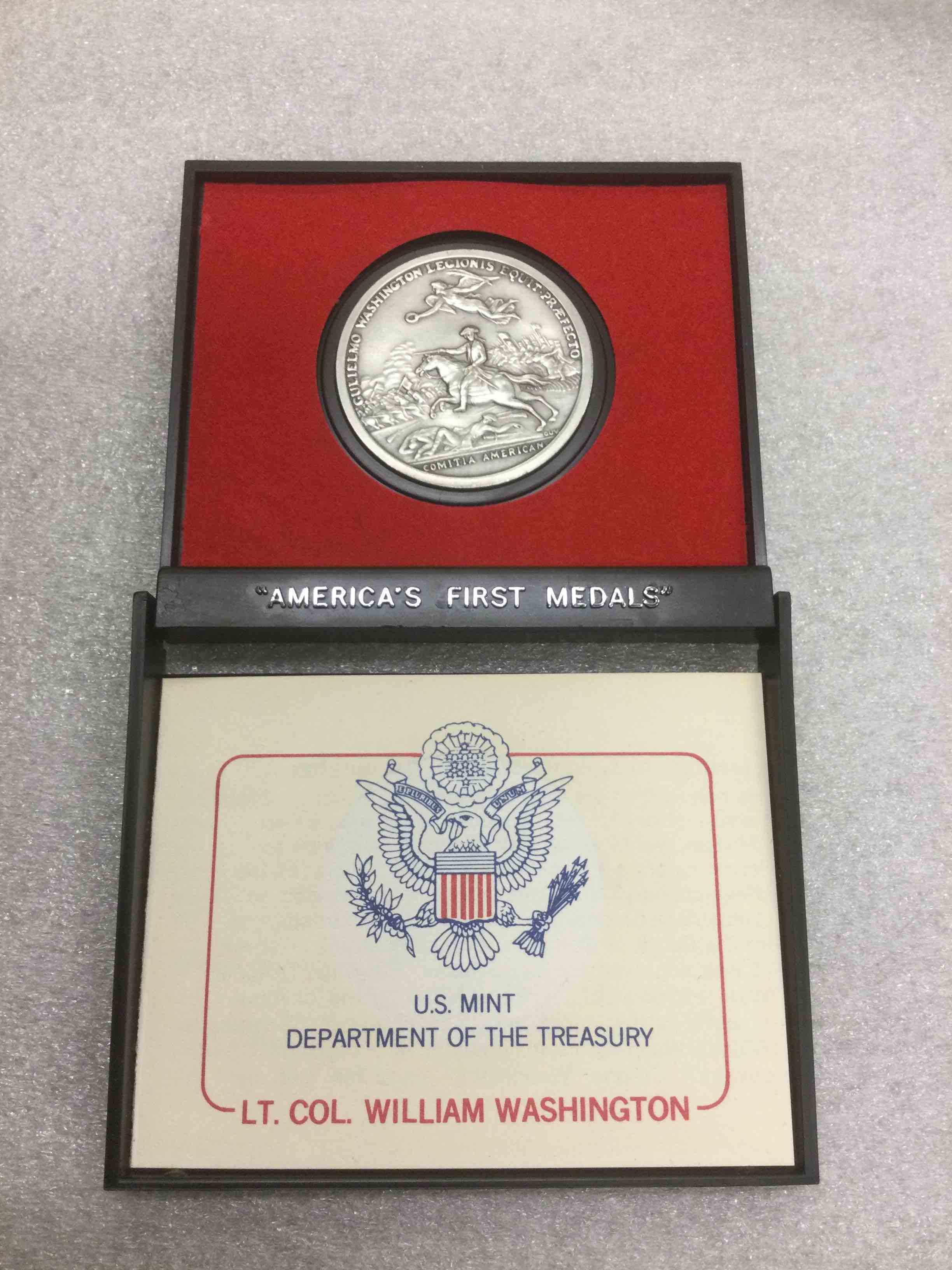 Lt. Colonel Williams Washington, American First Medal