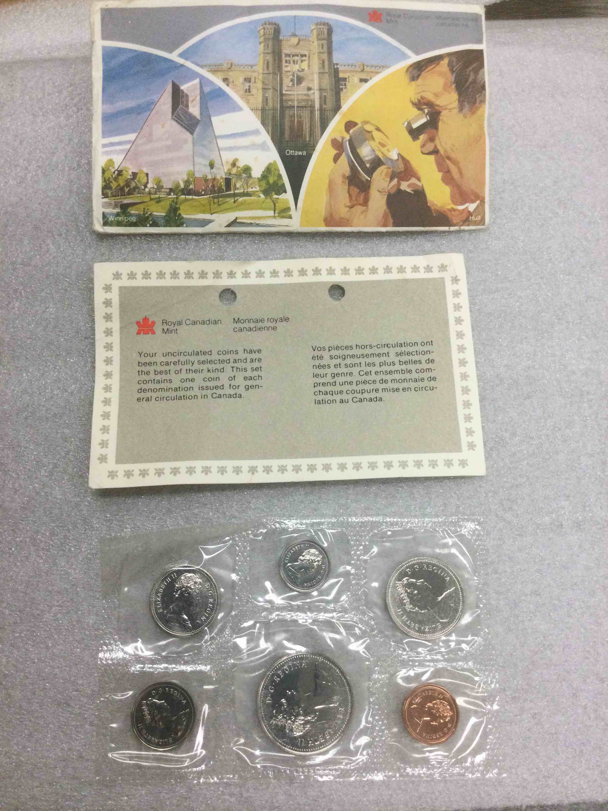 1984 Canadian Royal Mint 6 Coin Set 