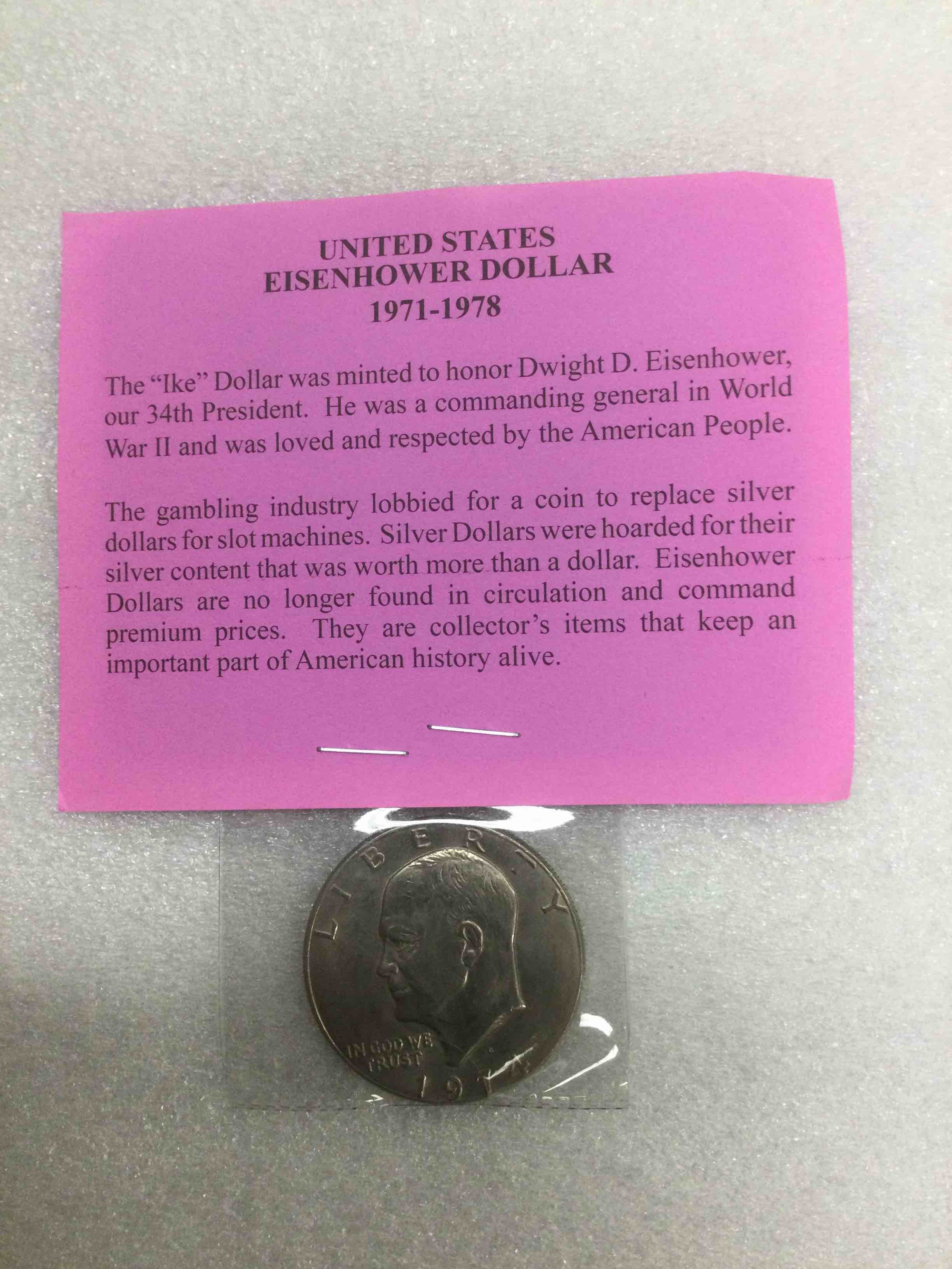 1974 Silver Eisenhower Dollar