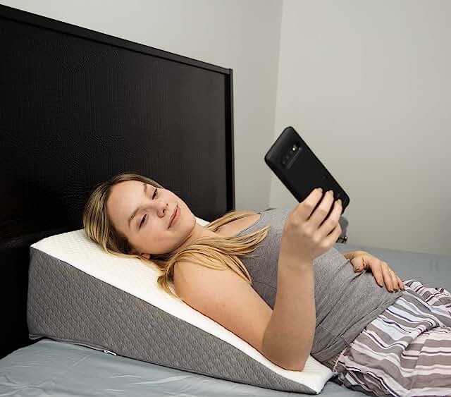kolbs bed wedge pillow with memory foam