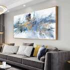 large abstract mural, canvas wall art, living room wall…