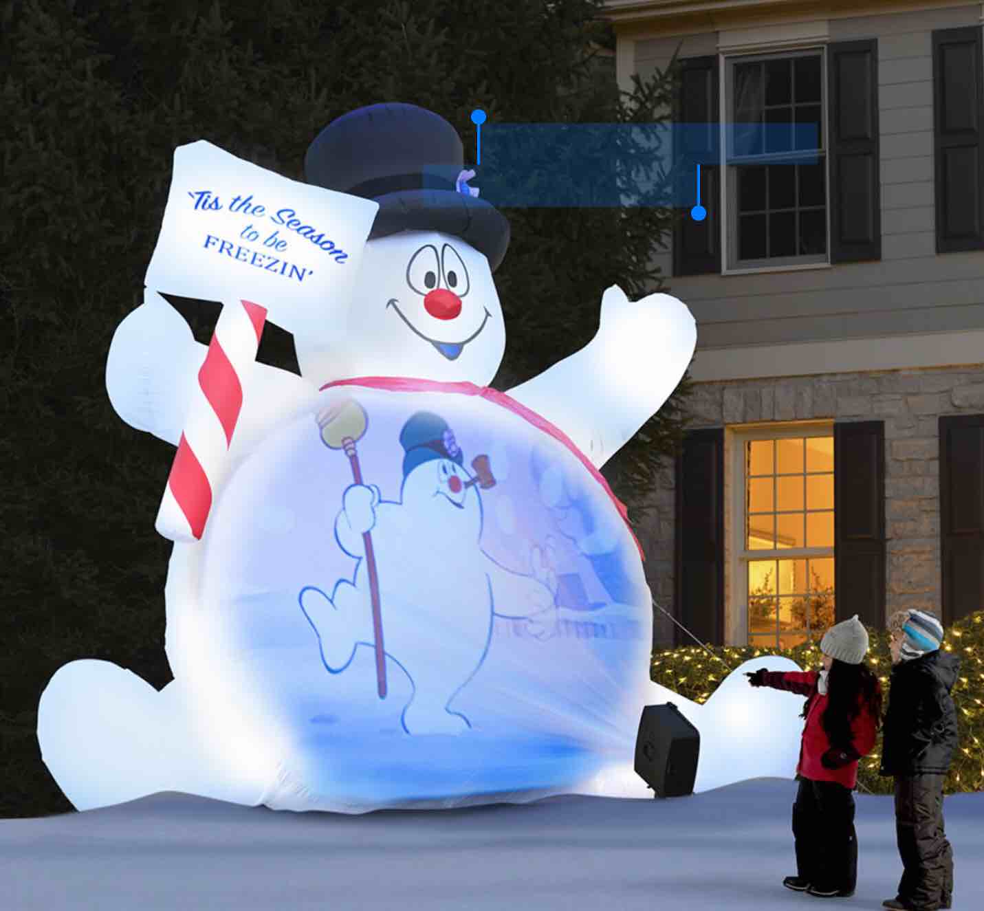 Video Projecting 10' Frosty The Snowman