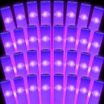 Liliful 72 Pcs Glow LED Cheer Foam Sticks Light up Glow Sticks Wedding Wand for Birthday Wedding Bridal Shower Raves Carnival Concert Glow in the Dark Party Favors Supplies (Red)