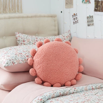 Forever 21 Pom Pom Round Throw Pillow 