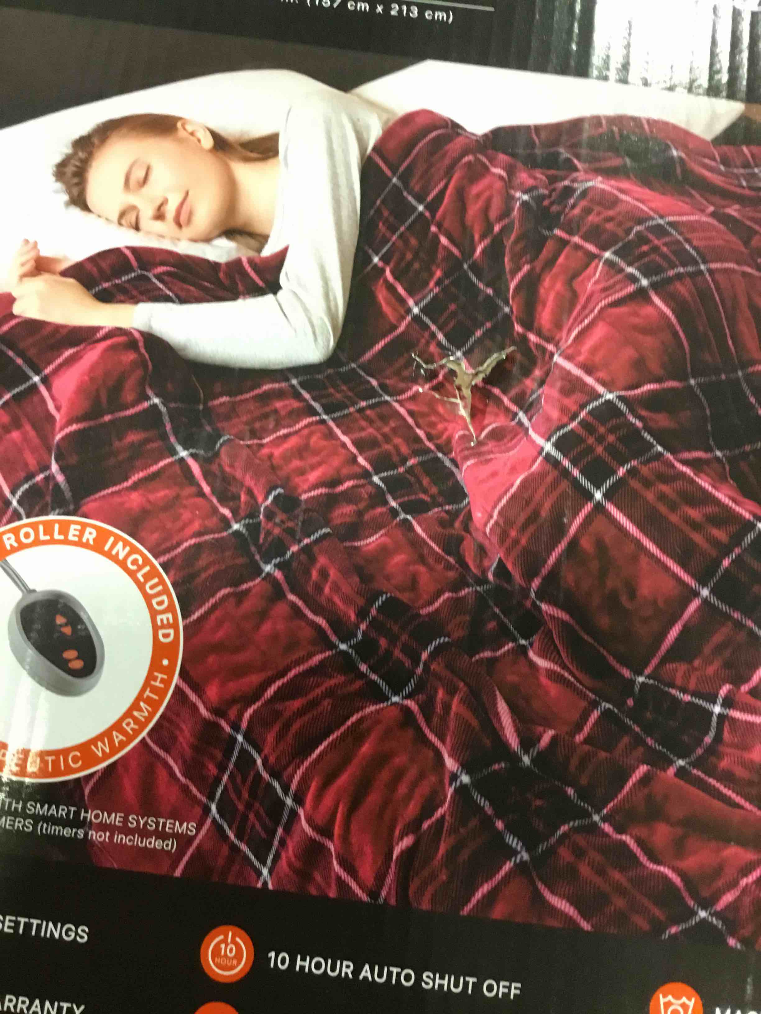 Beautyrest Heated Electric Plush Blanket