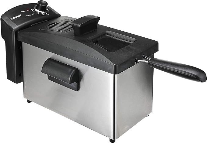 Cornell Deep Fryer with Basket, 3.5L Oil Capacity,CDFS3503 White/Black( Similar to the photo)