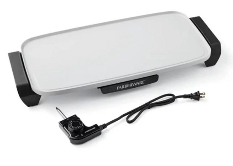 Farberware 10*20 inch Ceramic Coating Griddle, Gray, Nonstick, New