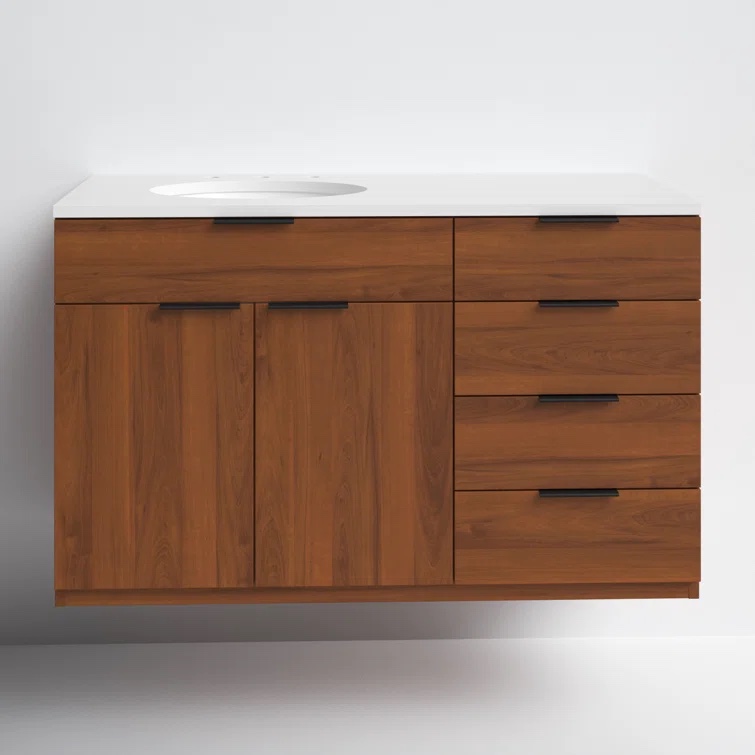 Bexley 42” Wall Mounted Single Bathroom Vanity