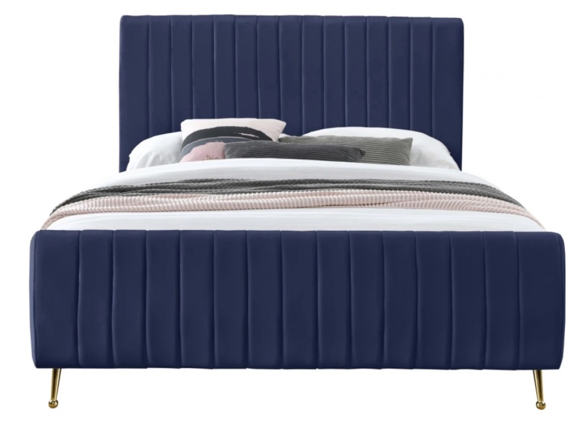 Meridian Furniture Zara Navy King Bed