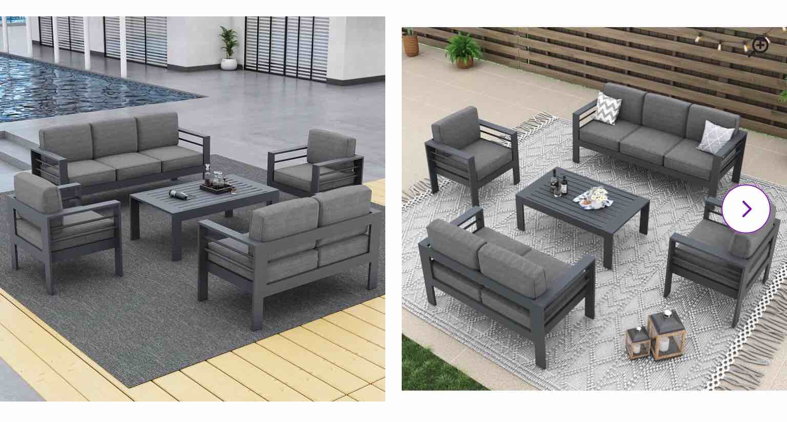 7 - Person Outdoor Seating Group with Cushions