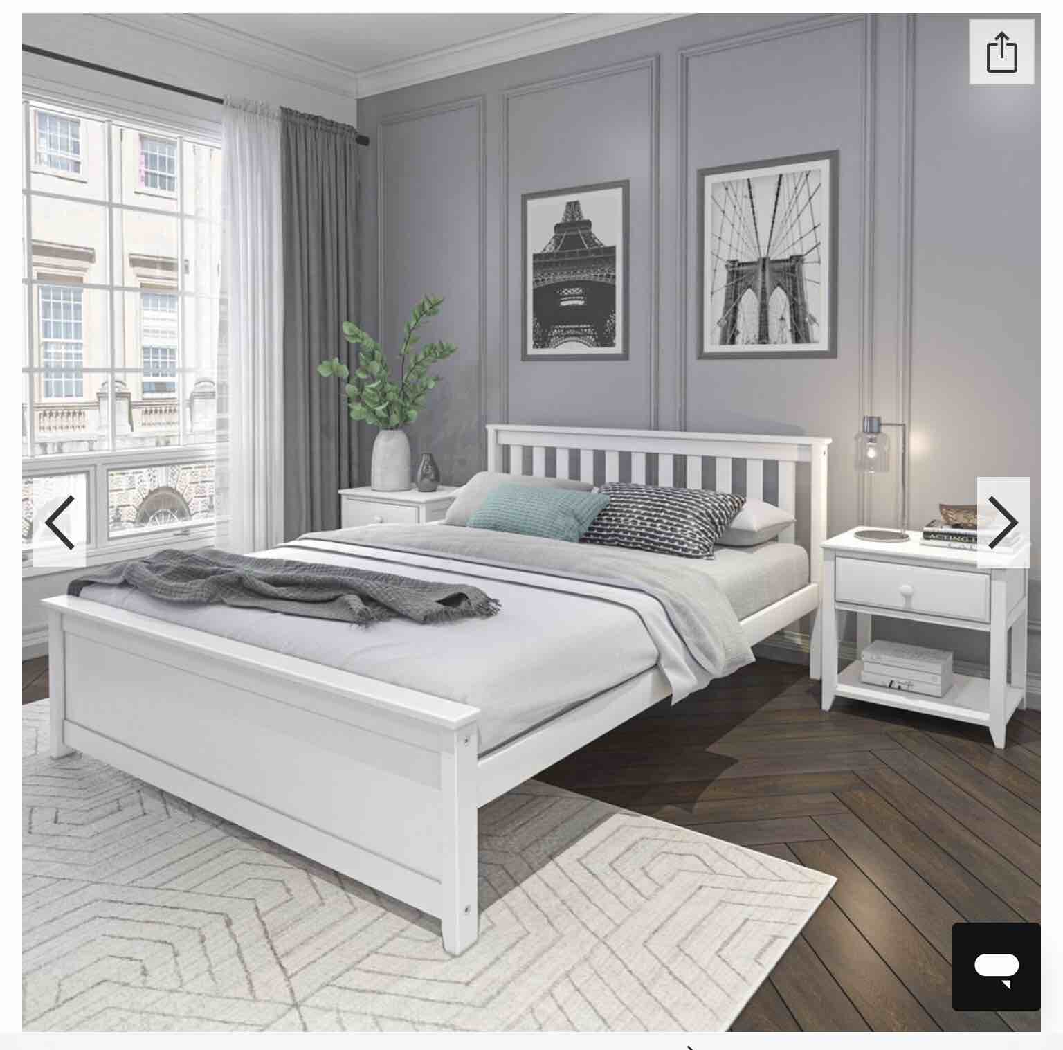 Queen Bed modelo 180312 white 