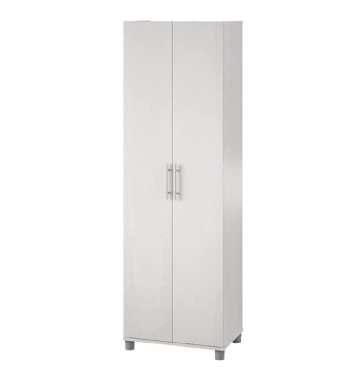 Systembuild Evolution Lory 24" Utility Storage Cabinet, White 