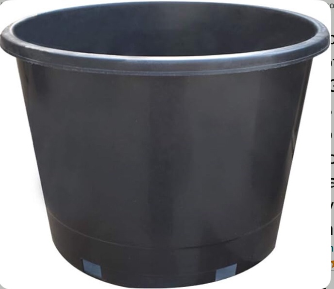 labworkauto Nursery Pot 1 Gallon 1 Gal 2 Gal 3 Gal 5 Gal 7 Gal 10 Gal 15 Gal Nursery Container Injection Molded Pot Fit for Plants Soil Growers or Hydroponics (10,10 Gallon)(6 piece inly )Similar to stock photo