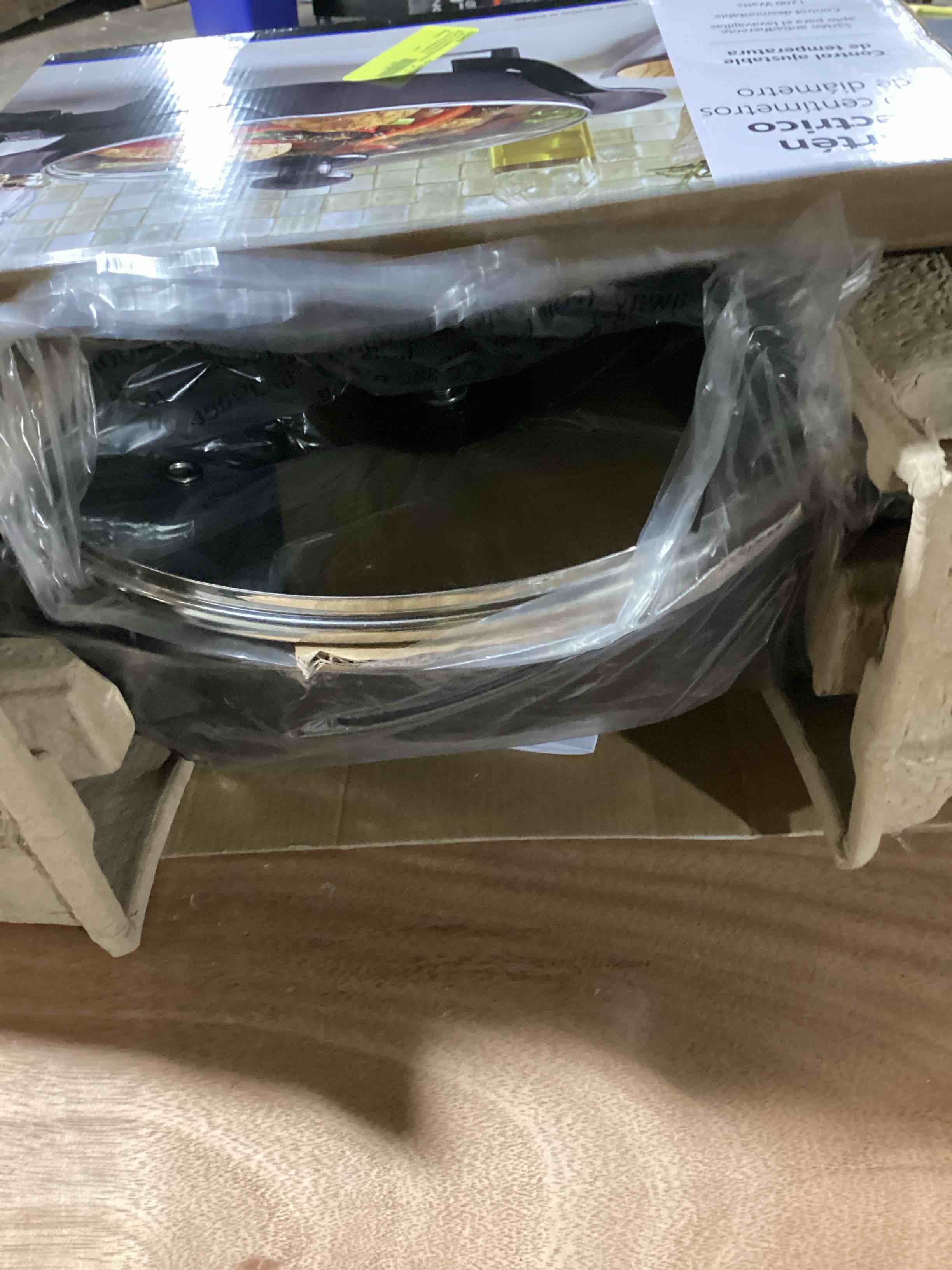 Mainstays 12" Round Nonstick Electric Skillet with Glass Cover, Black