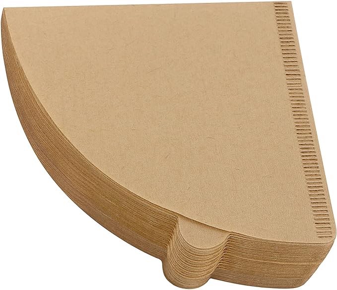 Cone Coffee Filters #2, Disposable Unbleached Natural Brown Coffee Filters, Size 02 Pour Over Filters for Coffee Dripper and Coffee Maker, 1-4 Cup, 100 Count