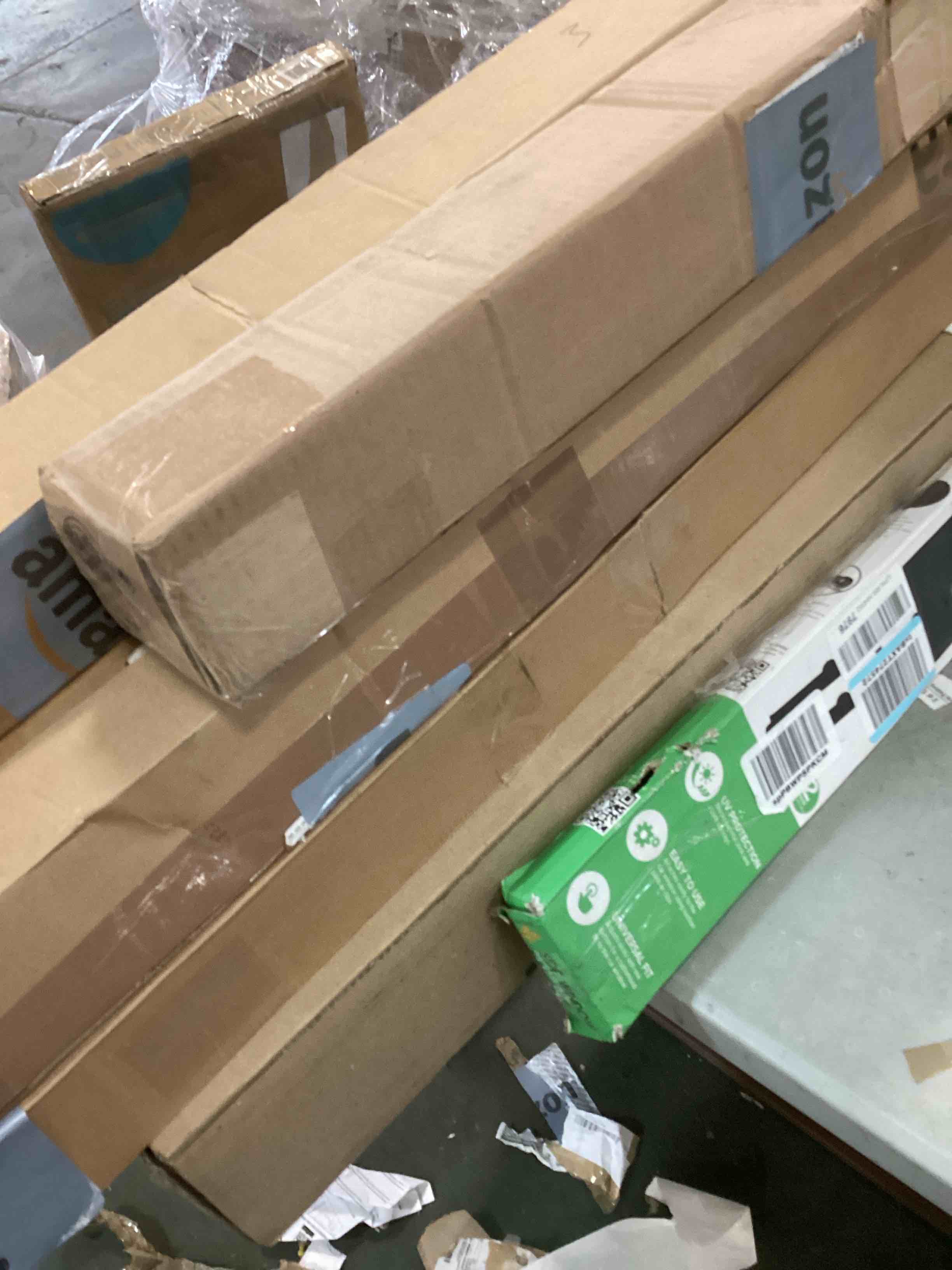 Assortment of Miscellaneous products (May Include cordless shade, curtain rods, retractable baby gate, Led universal linear lamp and more or other use)