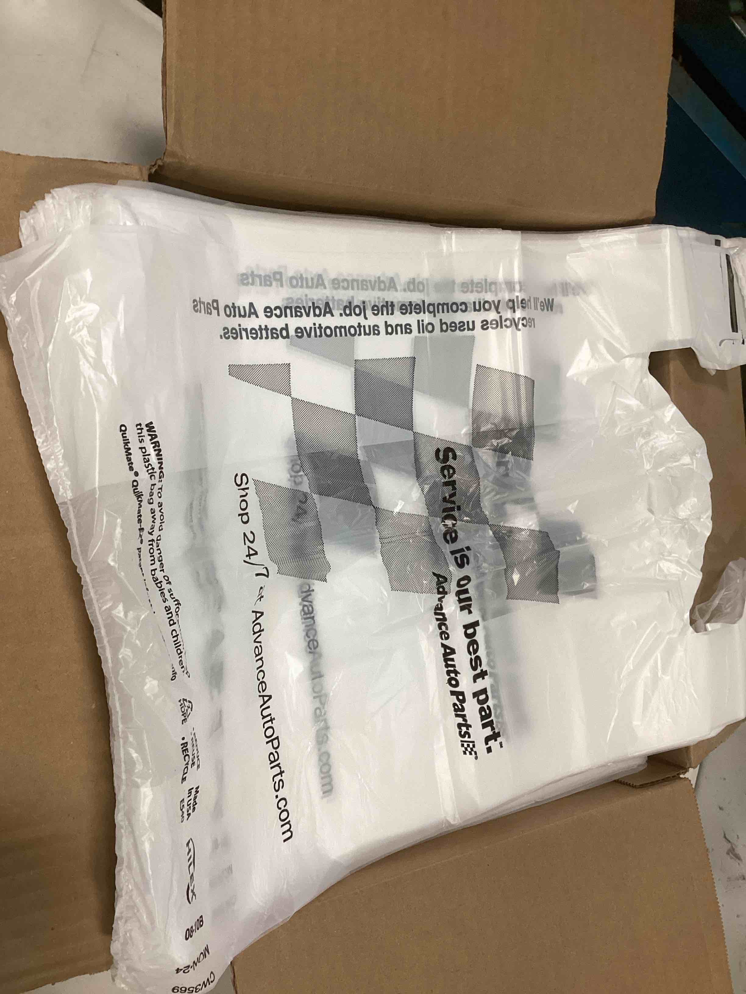 Advance auto parts case of bag count 1000 