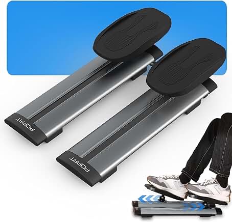 Leg Exerciser While Sitting for Seniors Knee Glide Keen Rehab Aids to Increase Range of Motion - Under Desk Elliptical for Office Home Workout Rehab