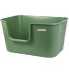 TownTime Extra Large Litter Box with High Sides 24.60" Lx16.92 Wx12.99 H,Anti-Splashing Kitty Litter Box,Tool-Free Assembly,Multi Cat Litter Box,Jumbo Litter Box (Green)
