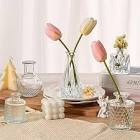 Arme Bud Vase Set of 45, Clear Bud Vases in Bulk, Mini Glass Vases for Flower, Small Flower Vases for Centerpieces, Vases for Decor, Home Wedding Table DÃ©cor