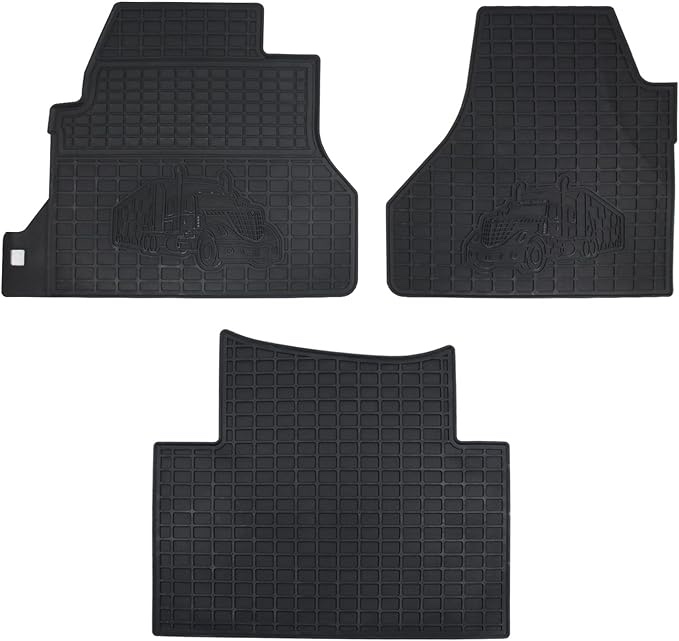 Floor Mats Compatible with International Prostar 2011-2017,LT625 2018-20,Lonestar 2011-2019,Truck Floor Rubber Mats for International Accessories Includes 3PCS?2 Rows
