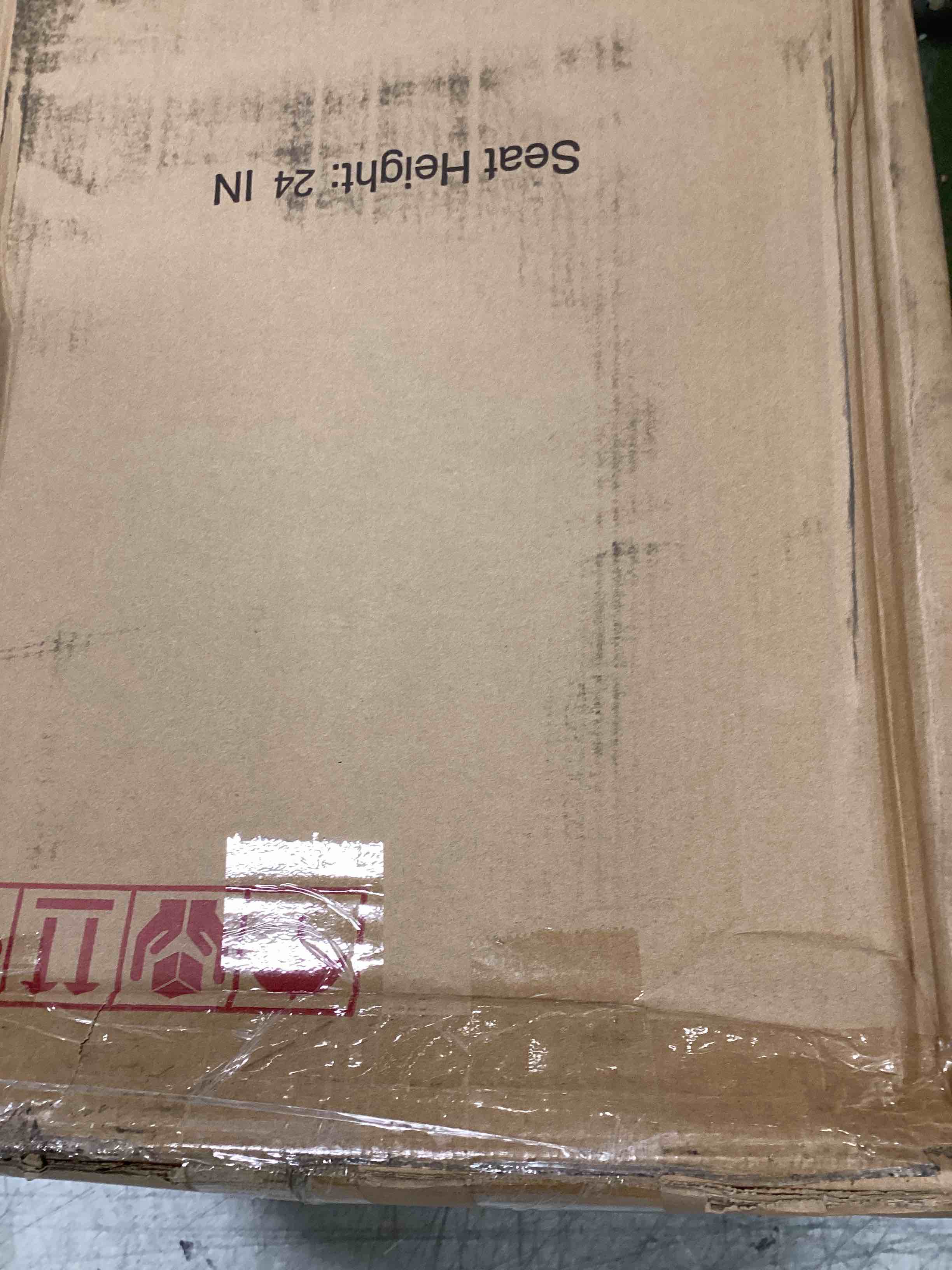 Andeworld Bar Stools Set of 4 Counter Height Stools Industrial Metal