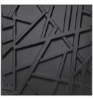 Art3d Decorative PVC 3D Wall Panels, 32 Square Feet, Wave 1 32 Square Feet Wave 1 black 